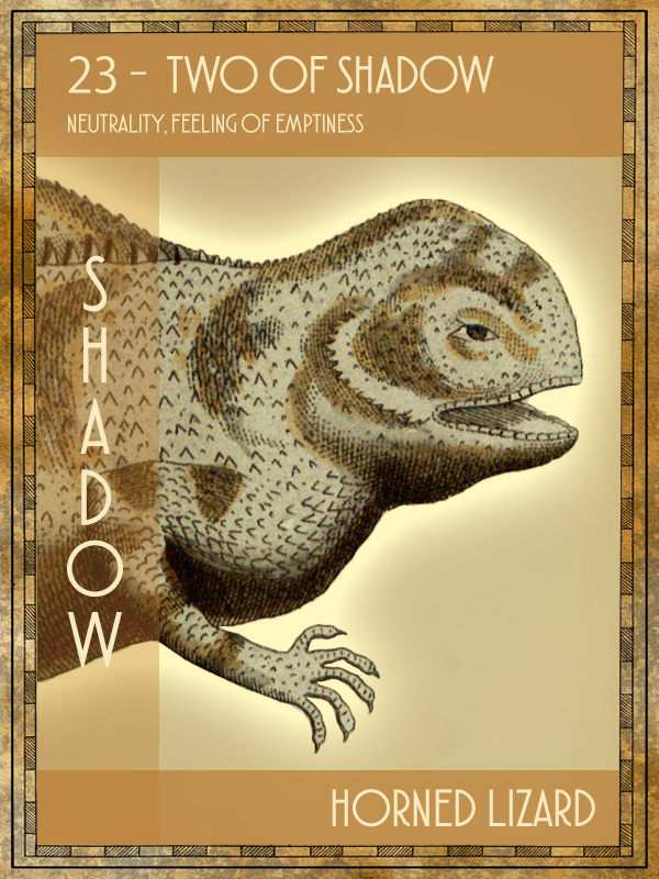 Animal Tarot Horned lizard