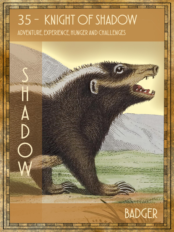Animal Tarot Badger
