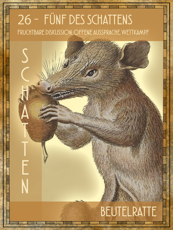 Beutelratte Tiertarot Beutelratte