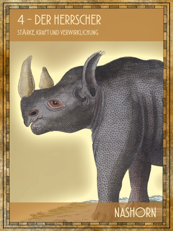 Nashorn Tiertarot Nashorn
