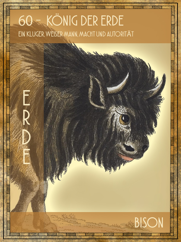 Bison Tiertarot Bison