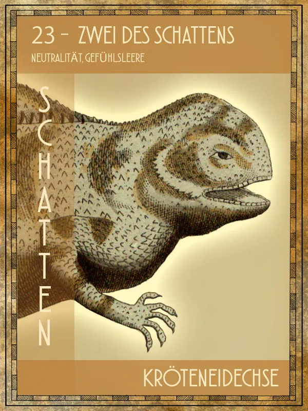 Tiertarot Kröteneidechse
