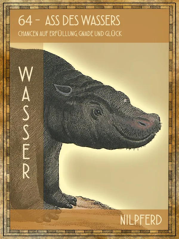 Tiertarot Nilpferd
