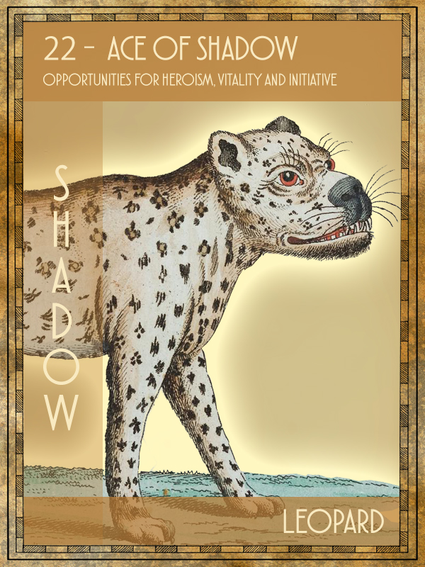 Animal Tarot Card:  Leopard
