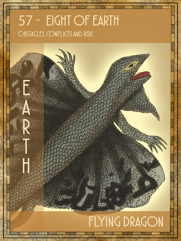 Animal Tarot Card:  Flying Dragon